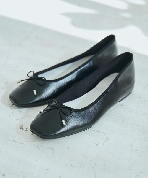 coen（コーエン）の「やみつきバレエシューズ（バレエシューズ・レディース・ホワイト/ブラック/ネイビー/シルバー・23cm/23.5cm/24cm/24.5cm）」の16枚目の写真