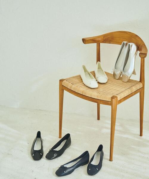 coen（コーエン）の「やみつきバレエシューズ（バレエシューズ・レディース・ホワイト/ブラック/ネイビー/シルバー・23cm/23.5cm/24cm/24.5cm）」の18枚目の写真