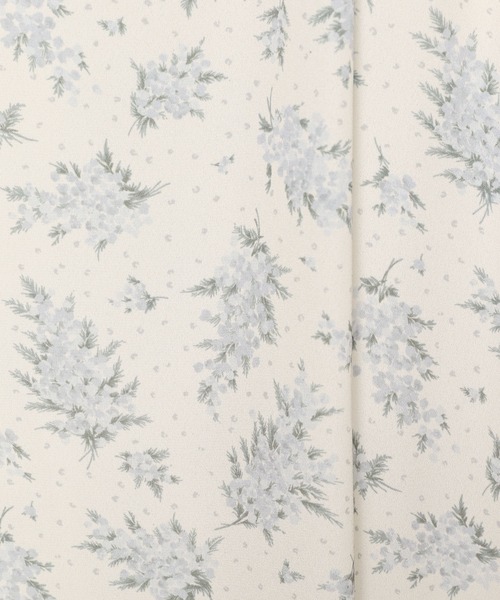 mysty woman(ミスティウーマン)の「ミモザ柄スカート 104212(スカート・レディース・ブラック/イエロー/ブルー・FREE)」の9枚目の写真