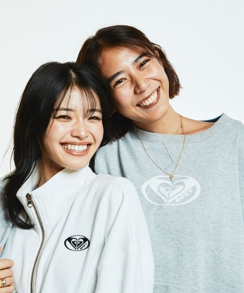 ROXY（ロキシー）の「PLANET RING ZIP/ロキシーショートレングスワンポイントブランドロゴスタンドブルゾン（スウェット・レディース・ホワイト/ブラック/グレー/ミント・SMALL/MEDIUM/LARGE）」の20枚目の写真