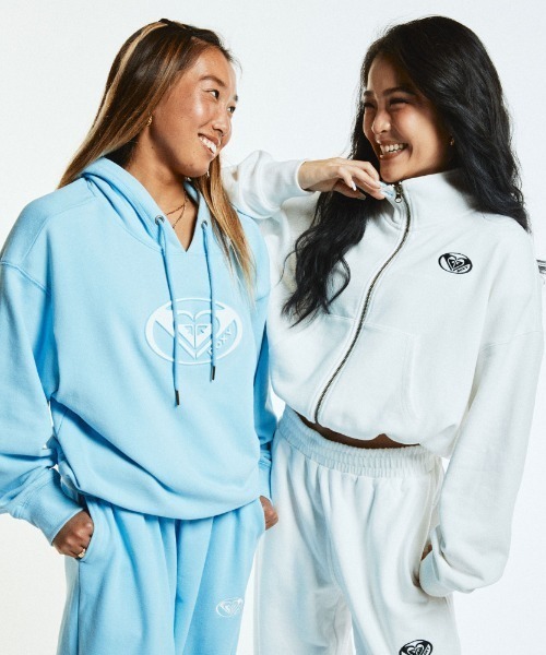 ROXY（ロキシー）の「PLANET RING ZIP/ロキシーショートレングスワンポイントブランドロゴスタンドブルゾン（スウェット・レディース・ホワイト/ブラック/グレー/ミント・SMALL/MEDIUM/LARGE）」の21枚目の写真