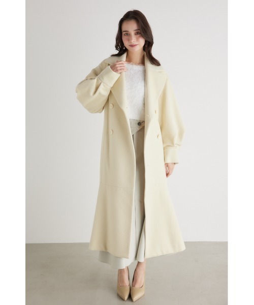 rienda ドレスコート rienda | ウールMIXクラッシィドレスコート (コート ) |SHEL