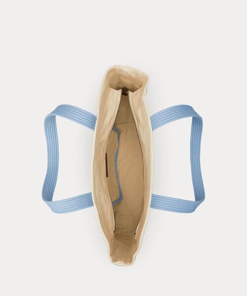 POLO RALPH LAUREN（ポロ ラルフ ローレン）の「キャンバス ミディアム Polo ベア トート（トートバッグ・レディース・ブルー・ONE）」の4枚目の写真