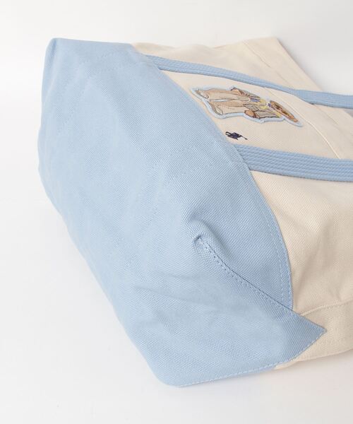POLO RALPH LAUREN（ポロ ラルフ ローレン）の「キャンバス ミディアム Polo ベア トート（トートバッグ・レディース・ブルー・ONE）」の8枚目の写真