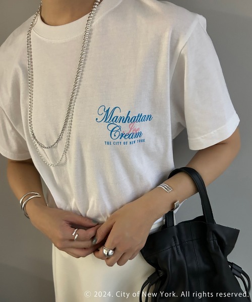 GOOD ROCK SPEED(グッドロックスピード)の「【GOOD ROCK SPEED】《WEB限定》NYC Manhattanicecream Tee(Tシャツ/カットソー・レディース・ホワイト・FREE)」の5枚目の写真