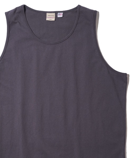 Goodwear（グッドウェア）の「【Goodwear/グッドウェア】USAコットン 無地 ビッグシルエットタンクトップ（タンクトップ・メンズ・チャコールグレー/ブラック/ホワイト・X-LARGE/MEDIUM/LARGE）」の3枚目の写真