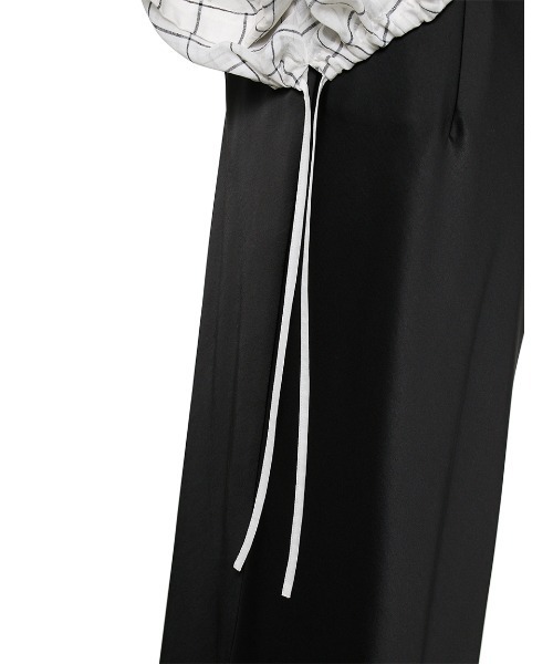 MIESROHE（ミースロエ）の「シアーチェックＢＬ（シャツ/ブラウス・レディース・ブラック/ホワイト・FREE）」の7枚目の写真