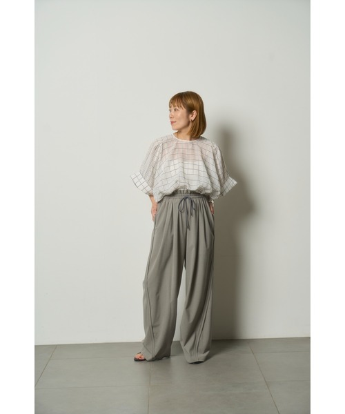 MIESROHE（ミースロエ）の「シアーチェックＢＬ（シャツ/ブラウス・レディース・ブラック/ホワイト・FREE）」の19枚目の写真