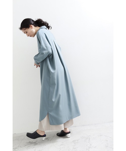 2WAYアシンメトリーシャツワンピース