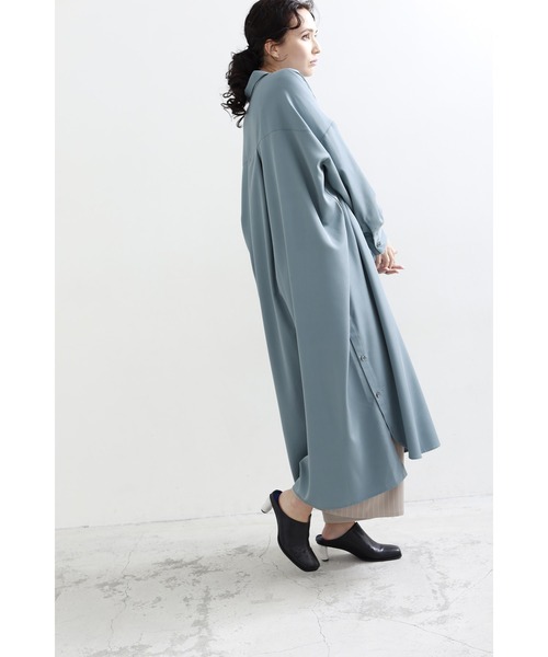 2WAYアシンメトリーシャツワンピース