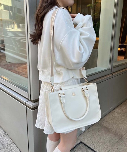 ロゴ入りショルダー/ミニトートバッグ（トートバッグ）｜one after