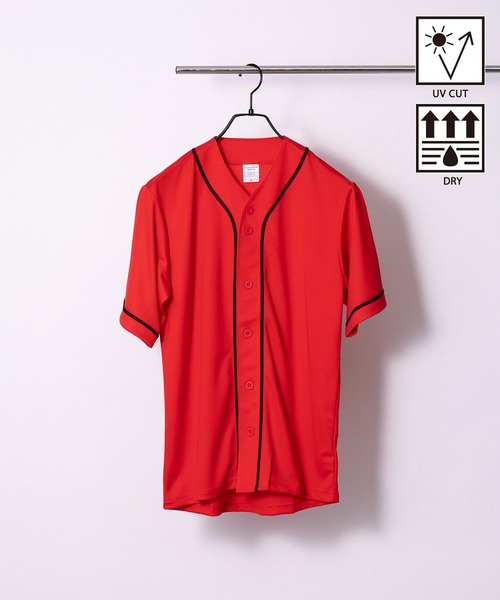 United Athle（ユナイテッドアスレ）の「【United Athle】吸水速乾・UVカット! 4.1オンス ドライアスレチックベースボールシャツ スポーツ観戦・推し活にも◎ 5982（シャツ/ブラウス・メンズ・ネイビー/オレンジ/ホワイト/レッド/ブルー/ターコイズブルー/ブラック/イエロー/ブラック系1/ピンク/グリーン/バーガンディー/ラベンダー・XL/M/L/S/XXL）」の11枚目の写真