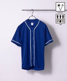 ベースボールシャツ」に該当するブルー・ネイビー/青色系のメンズ