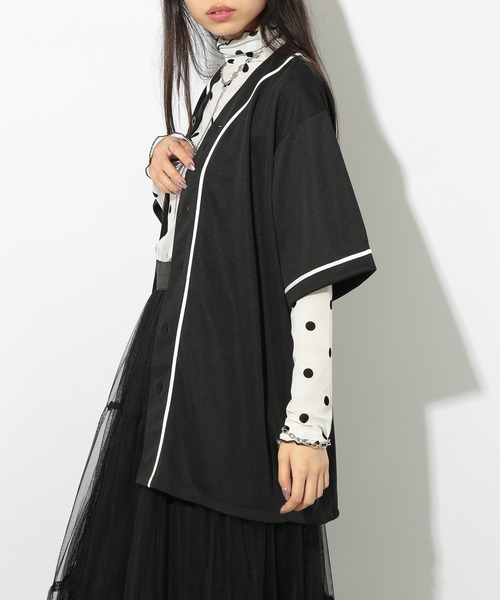 United Athle（ユナイテッドアスレ）の「【United Athle】吸水速乾・UVカット! 4.1オンス ドライアスレチックベースボールシャツ スポーツ観戦・推し活にも◎ 5982（シャツ/ブラウス・メンズ・ネイビー/オレンジ/ホワイト/レッド/ブルー/ターコイズブルー/ブラック/イエロー/ブラック系1/ピンク/グリーン/バーガンディー/ラベンダー・XL/M/L/S/XXL）」の15枚目の写真