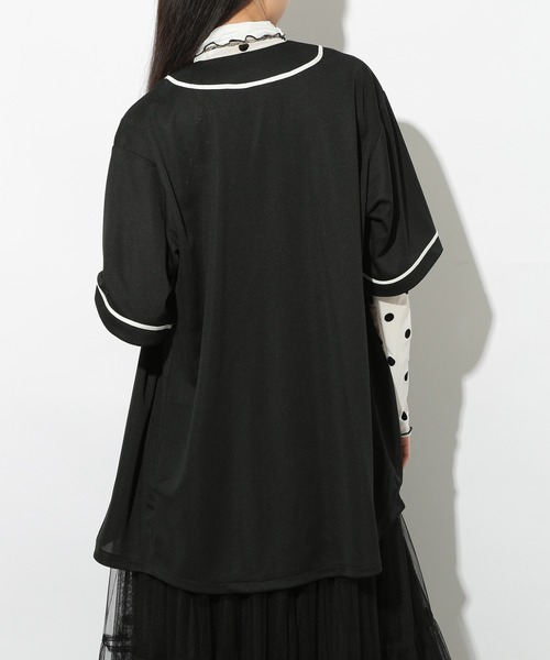 United Athle（ユナイテッドアスレ）の「【United Athle】吸水速乾・UVカット! 4.1オンス ドライアスレチックベースボールシャツ スポーツ観戦・推し活にも◎ 5982（シャツ/ブラウス・メンズ・ネイビー/オレンジ/ホワイト/レッド/ブルー/ターコイズブルー/ブラック/イエロー/ブラック系1/ピンク/グリーン/バーガンディー/ラベンダー・XL/M/L/S/XXL）」の16枚目の写真