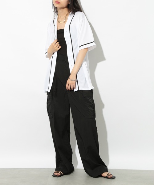 United Athle（ユナイテッドアスレ）の「【United Athle】吸水速乾・UVカット! 4.1オンス ドライアスレチックベースボールシャツ スポーツ観戦・推し活にも◎ 5982（シャツ/ブラウス・メンズ・ネイビー/オレンジ/ホワイト/レッド/ブルー/ターコイズブルー/ブラック/イエロー/ブラック系1/ピンク/グリーン/バーガンディー/ラベンダー・XL/M/L/S/XXL）」の21枚目の写真