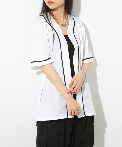 United Athle（ユナイテッドアスレ）の「【United Athle】吸水速乾・UVカット! 4.1オンス ドライアスレチックベースボールシャツ スポーツ観戦・推し活にも◎ 5982（シャツ/ブラウス・メンズ・ネイビー/オレンジ/ホワイト/レッド/ブルー/ターコイズブルー/ブラック/イエロー/ブラック系1/ピンク/グリーン/バーガンディー/ラベンダー・XL/M/L/S/XXL）」の20枚目の写真