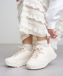 配色厚底スニーカー