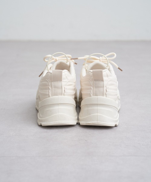 CIAOPANIC(チャオパニック)の「配色厚底スニーカー(スニーカー・レディース・ホワイト/ブラック・36/37/38/39)」の7枚目の写真