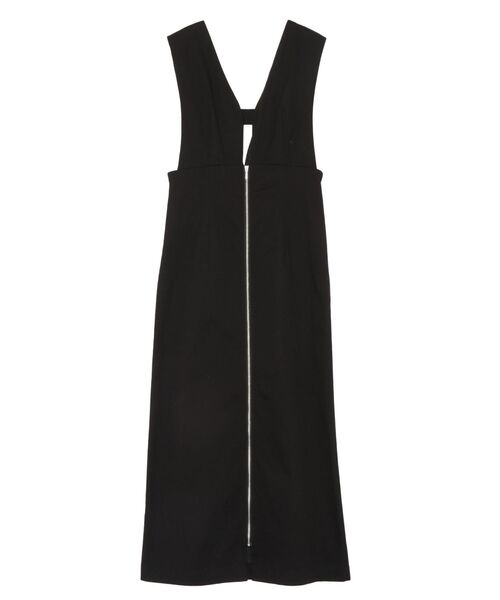 LAGUNAMOON（ラグナムーン）の「カーブラインフロントZIPジャンパースカート（ジャンパースカート・レディース・ホワイト/ブラック/レッド・SMALL/MEDIUM）」の4枚目の写真