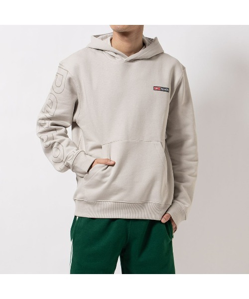 Reebok(リーボック)の「ロゴ マッシュアップ フーディー / RI LOGO MASH UP HOODIE(パーカー・メンズ・ブラック/ストーン・LARGE/MEDIUM/SMALL/XX-LARGE/X-LARGE)」の6枚目の写真