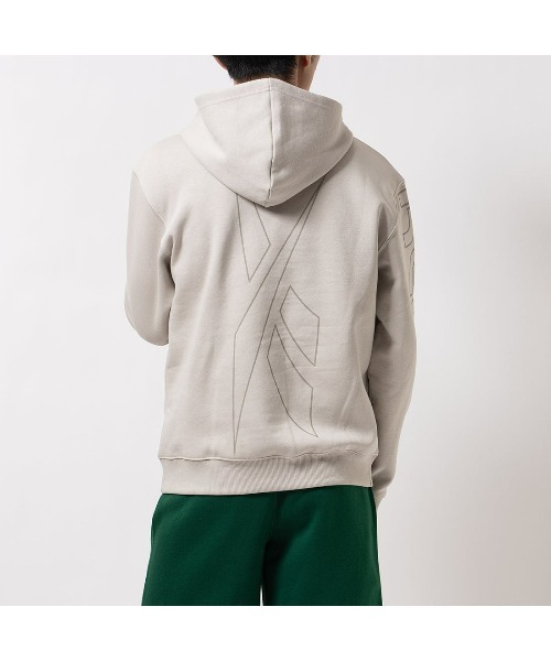 Reebok(リーボック)の「ロゴ マッシュアップ フーディー / RI LOGO MASH UP HOODIE(パーカー・メンズ・ブラック/ストーン・LARGE/MEDIUM/SMALL/XX-LARGE/X-LARGE)」の8枚目の写真