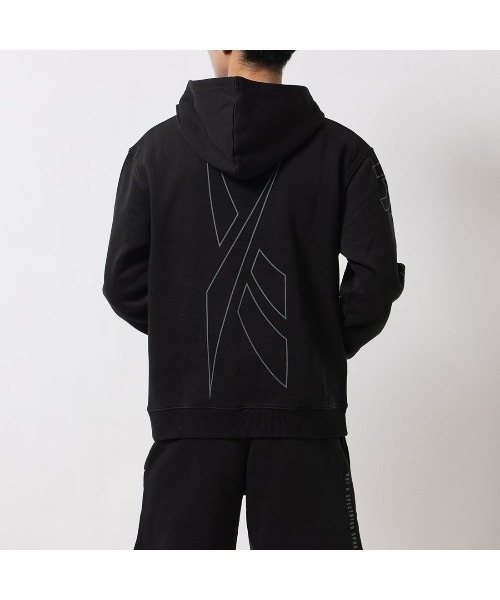 Reebok(リーボック)の「ロゴ マッシュアップ フーディー / RI LOGO MASH UP HOODIE(パーカー・メンズ・ブラック/ストーン・LARGE/MEDIUM/SMALL/XX-LARGE/X-LARGE)」の10枚目の写真