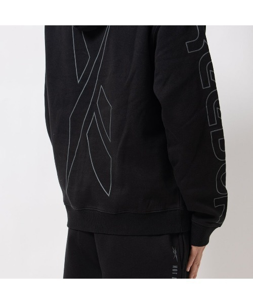 Reebok(リーボック)の「ロゴ マッシュアップ フーディー / RI LOGO MASH UP HOODIE(パーカー・メンズ・ブラック/ストーン・LARGE/MEDIUM/SMALL/XX-LARGE/X-LARGE)」の13枚目の写真