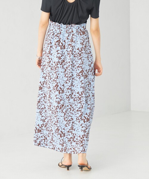 EMMEL REFINES（エメルリファインズ）の「＜EMMEL REFINES＞EM フラワープリント ギャザー フレアスカート（スカート・レディース・ライトブルー/イエロー・XS/S/M）」の5枚目の写真