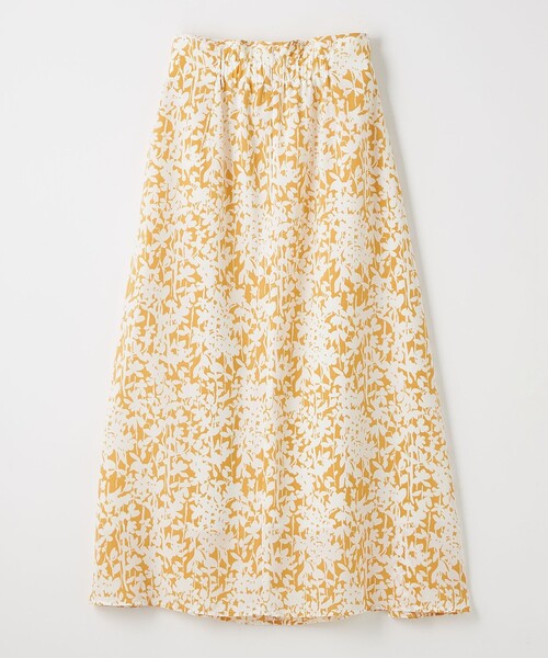 EMMEL REFINES（エメルリファインズ）の「＜EMMEL REFINES＞EM フラワープリント ギャザー フレアスカート（スカート・レディース・ライトブルー/イエロー・XS/S/M）」の10枚目の写真