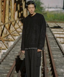 LIDNM(リドム)の「CASHMERE MILLED CREW KNIT(ニット LIDNM(リドム)の「CASHMERE MILLED CREW KNIT(ニット