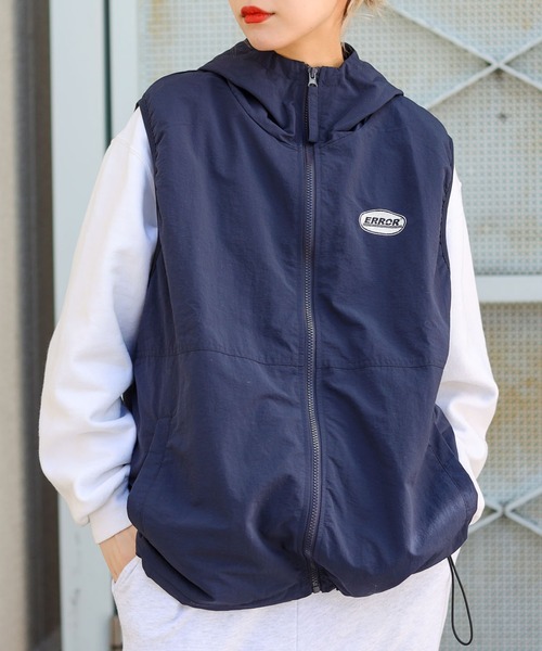 B　5/16 1moresheep天使の羽スペシャルプリントナイロンベスト オーバサイズゼブラ柄Vネックニットベスト BM0916 【MASONPRINCE