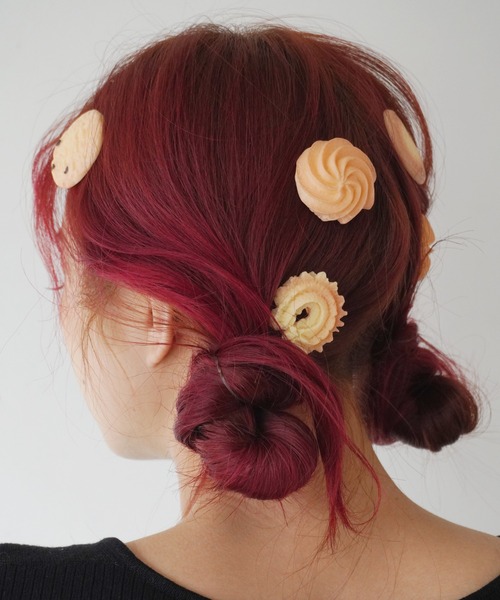 クッキー ヘアクリップ 6個set（ヘアピン）｜Port（ポート）の