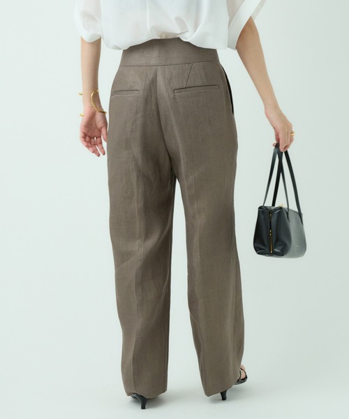 【Chaos】リネンヘリンボンチューブ Chaos(カオス)/リネンヘリンボンストレートパンツ 【セットアップ可