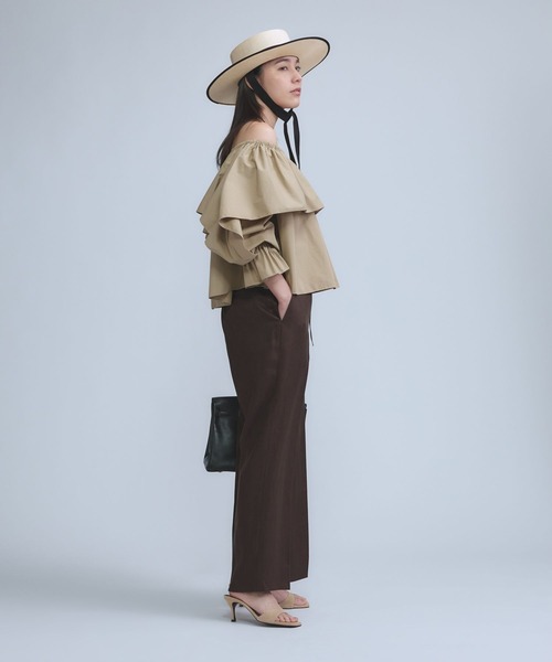 Chaos(カオス)/リネンヘリンボンストレートパンツ 【セットアップ可