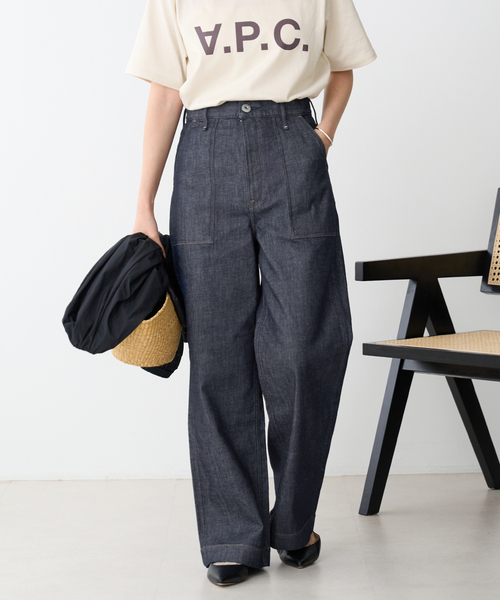 IENA（イエナ）の「【upper hights/アッパーハイツ】別注 THE COLIN ワンウォッシュデニム（デニムパンツ・レディース・ネイビー・25/24/23/22）」の20枚目の写真
