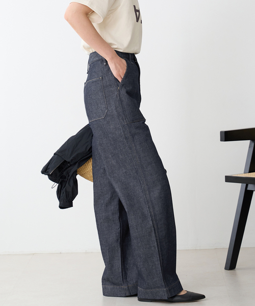 IENA(イエナ)の「【upper hights/アッパーハイツ】別注 THE COLIN ワンウォッシュデニム(デニムパンツ・レディース・ネイビー・25/24/23/22)」の22枚目の写真