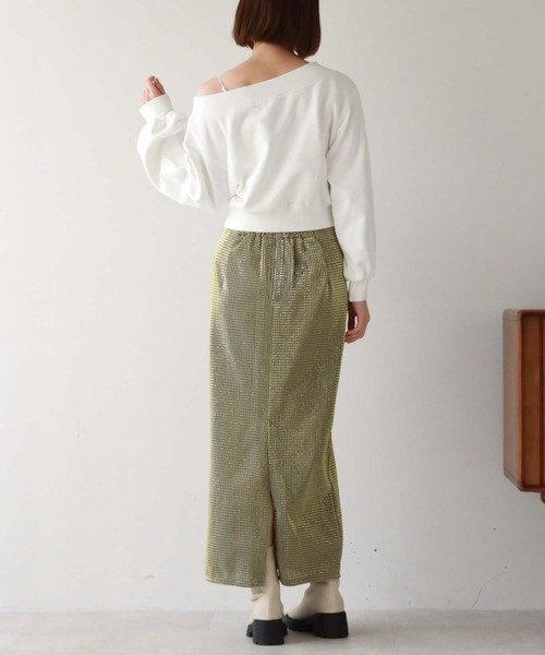 archives(アルシーヴ)の「オフショルピグメントプルオーバー(Tシャツ/カットソー・レディース・アイボリー/ブルー/ブラック/オレンジ・MEDIUM)」の10枚目の写真