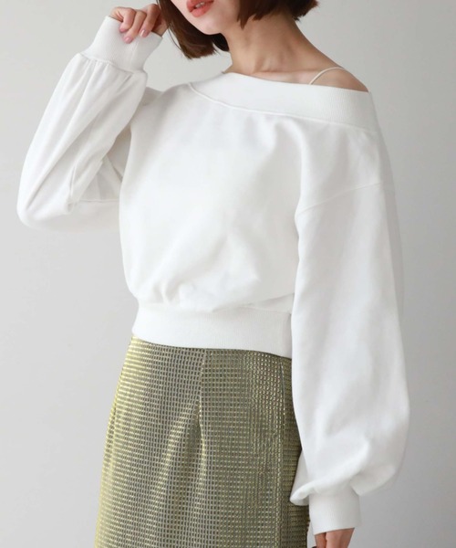 archives(アルシーヴ)の「オフショルピグメントプルオーバー(Tシャツ/カットソー・レディース・アイボリー/ブルー/ブラック/オレンジ・MEDIUM)」の20枚目の写真