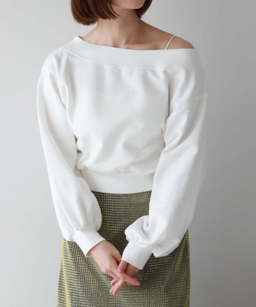 archives(アルシーヴ)の「オフショルピグメントプルオーバー(Tシャツ/カットソー・レディース・アイボリー/ブルー/ブラック/オレンジ・MEDIUM)」の19枚目の写真