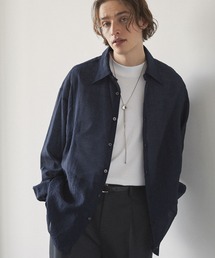 EMMA CLOTHES | シアーL/Sルーズシャツ EMMA CLOTHES 2024SS(シャツ/ブラウス)