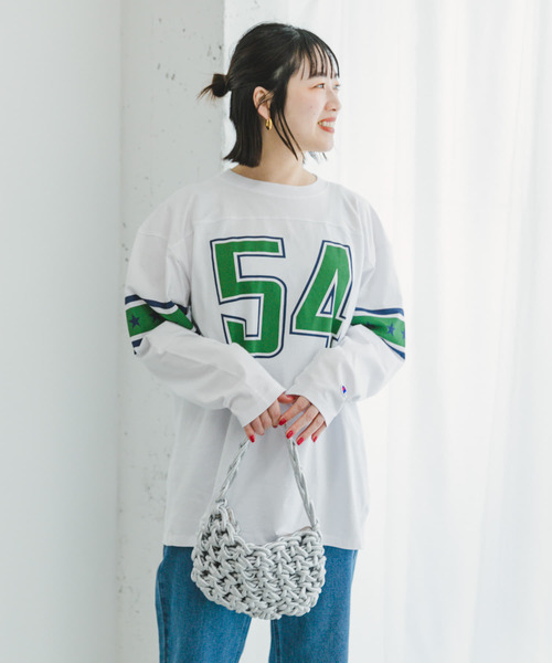 Champion LONG-SLEEVE FOOTBALL T-SHIRTS(Tシャツ/カットソー)|Champion(チャンピオン)