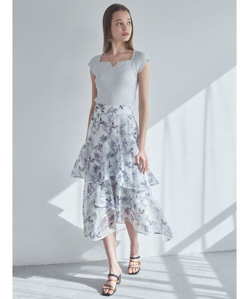 plantica（プランティカ）の「【プランティカコラボ】フラワーティアードスカート（スカート・レディース・オフホワイト/イエロー/ラベンダー・SMALL/MEDIUM）」の7枚目の写真