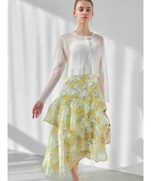 plantica（プランティカ）の「【プランティカコラボ】フラワーティアードスカート（スカート・レディース・オフホワイト/イエロー/ラベンダー・SMALL/MEDIUM）」の14枚目の写真