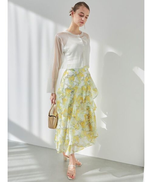 plantica（プランティカ）の「【プランティカコラボ】フラワーティアードスカート（スカート・レディース・オフホワイト/イエロー/ラベンダー・SMALL/MEDIUM）」の15枚目の写真