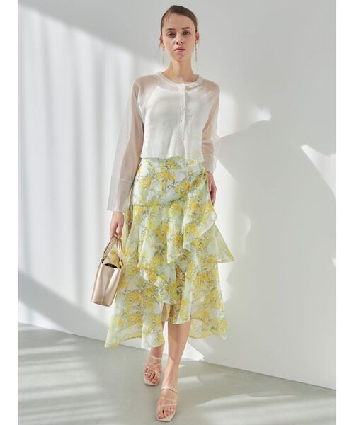 plantica（プランティカ）の「【プランティカコラボ】フラワーティアードスカート（スカート・レディース・オフホワイト/イエロー/ラベンダー・SMALL/MEDIUM）」の16枚目の写真