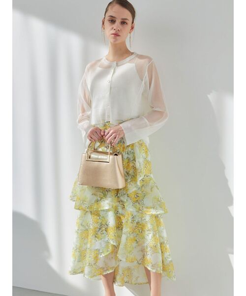 plantica（プランティカ）の「【プランティカコラボ】フラワーティアードスカート（スカート・レディース・オフホワイト/イエロー/ラベンダー・SMALL/MEDIUM）」の17枚目の写真