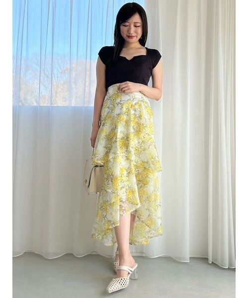 plantica（プランティカ）の「【プランティカコラボ】フラワーティアードスカート（スカート・レディース・オフホワイト/イエロー/ラベンダー・SMALL/MEDIUM）」の21枚目の写真