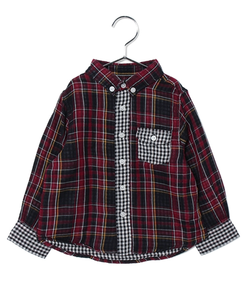 CIAOPANIC TYPY（チャオパニックティピー）の「ダブルガーゼボタンダウンシャツ（シャツ/ブラウス・キッズ・ホワイト/その他20・135/105/95/125/115）」の8枚目の写真