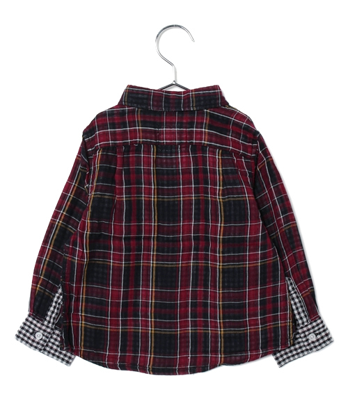 CIAOPANIC TYPY（チャオパニックティピー）の「ダブルガーゼボタンダウンシャツ（シャツ/ブラウス・キッズ・ホワイト/その他20・135/105/95/125/115）」の3枚目の写真